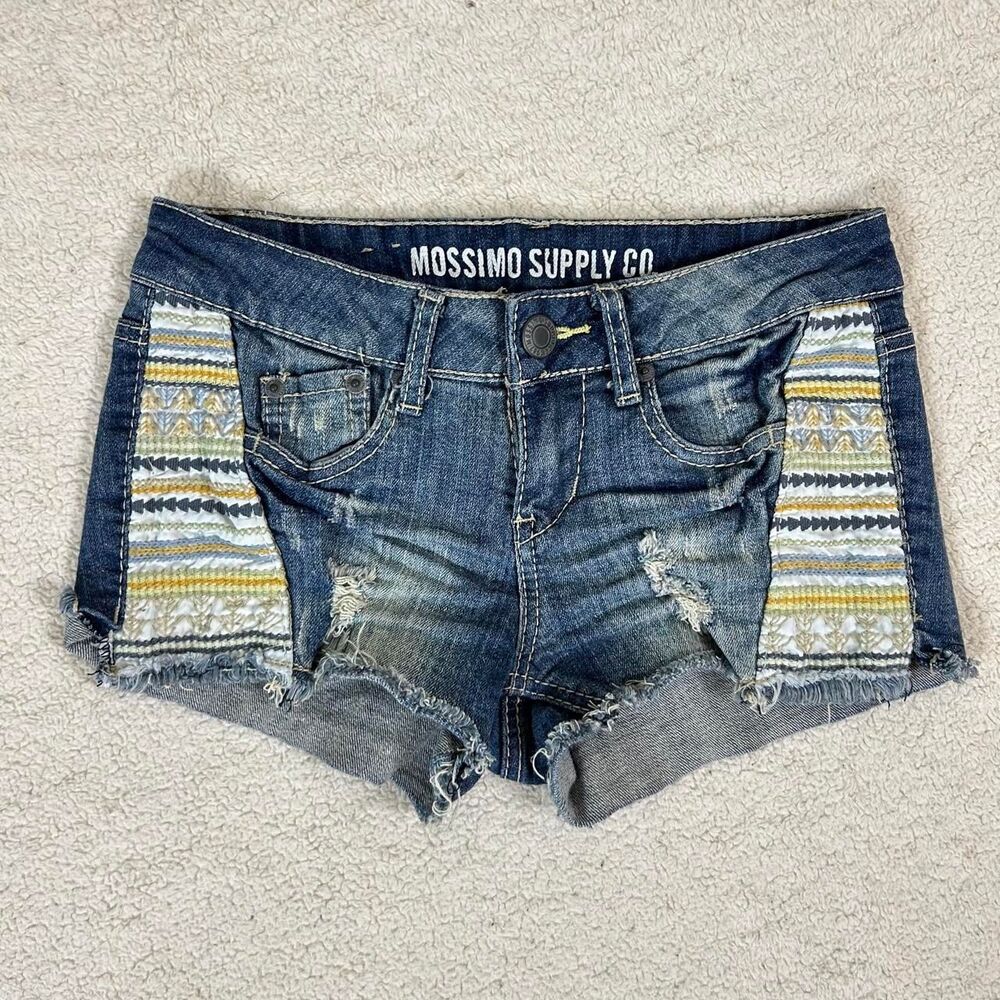 Mossimo Preppy Embroidered Shorts
